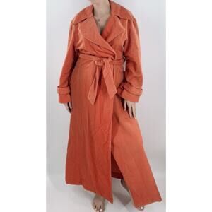 Vintage Christian Dior Apricot Coral Fleece Robe Size Small